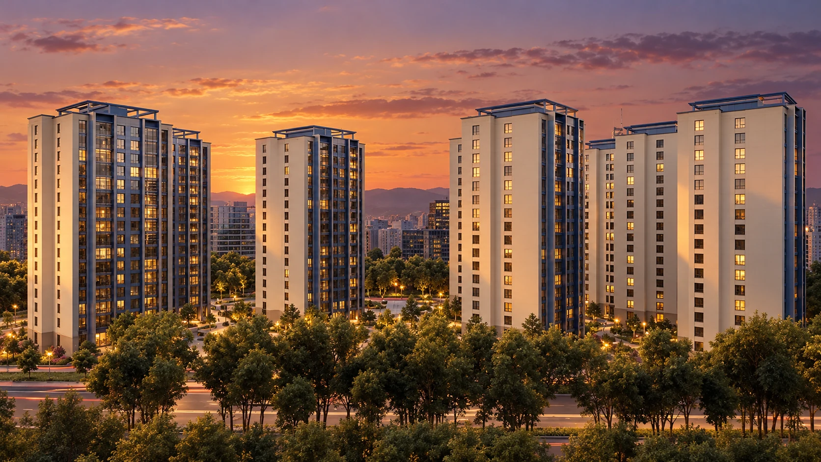 Dusk at IVY Residence