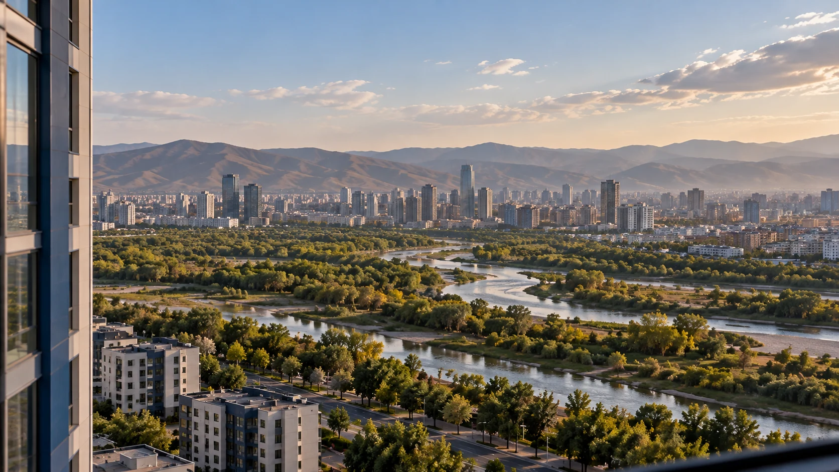 Outlook over city