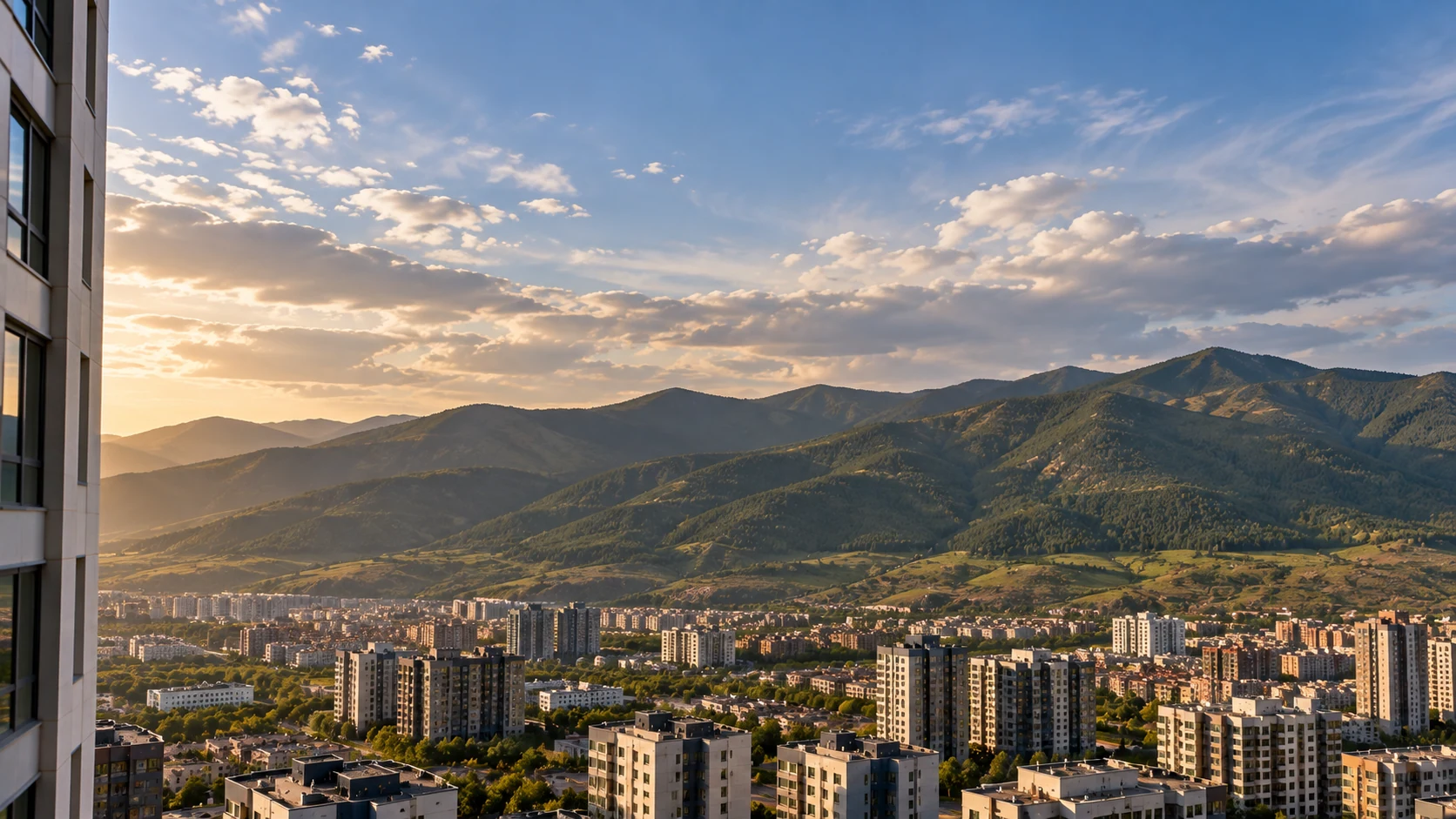 Outlook over mountains